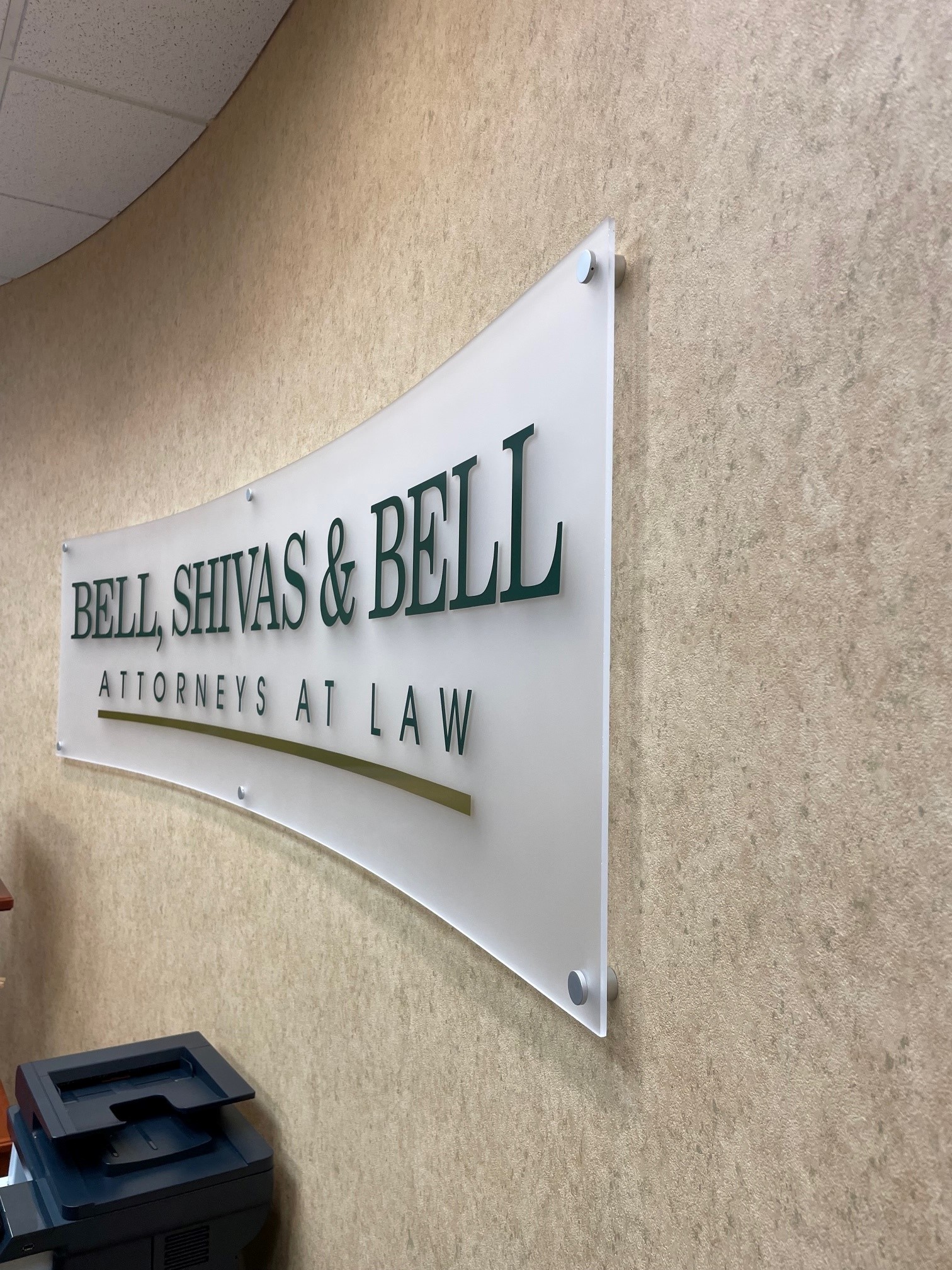 Our Blog | Curved acrylic panel lobby signs